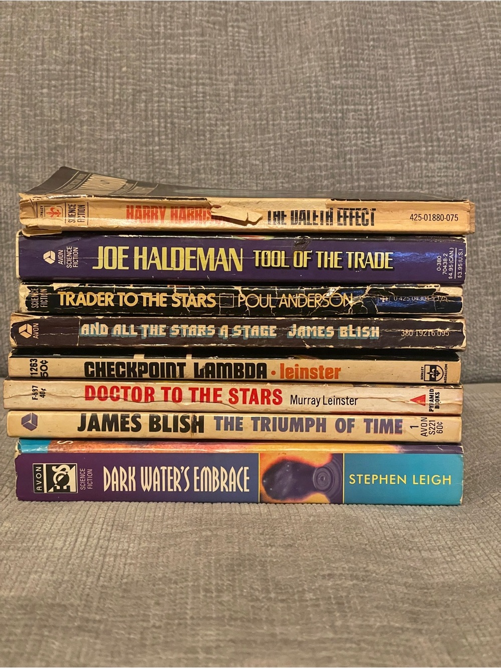 Lot of 8 Vintage Science Fiction Paperback Books